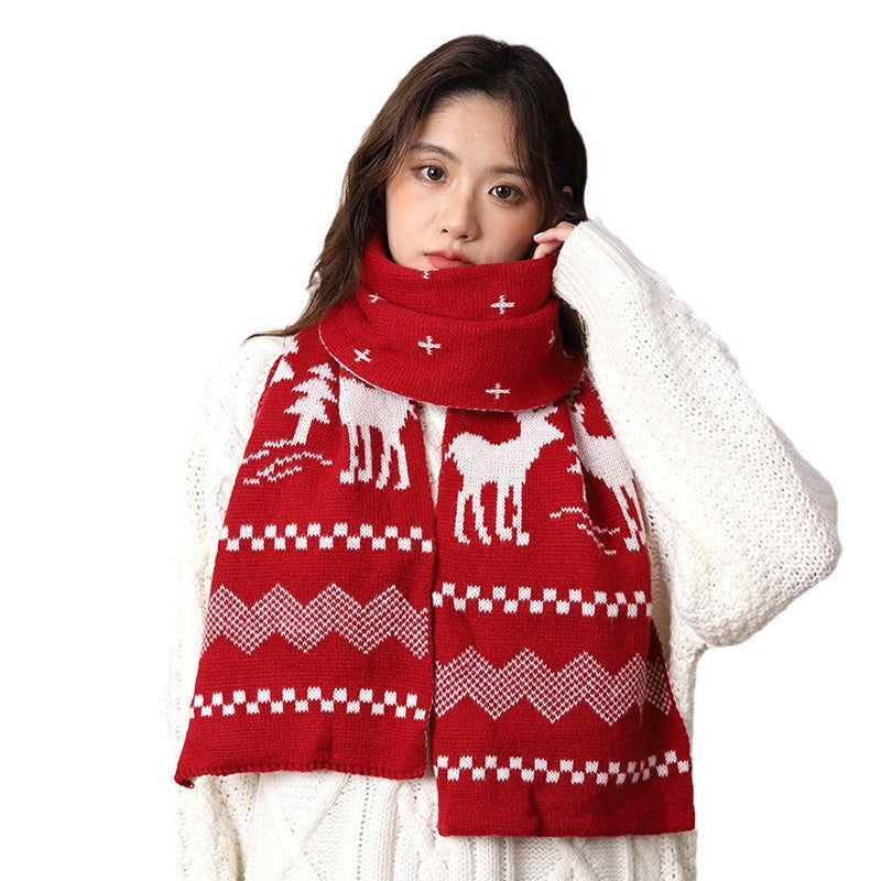 NoelGlow Xmas Theme Winter Scarf