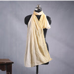 CrossKulture - OmbreYellow Yellow Gradient Wrinkle Cotton Scarf mannequin view