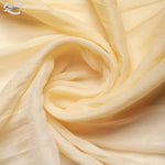 CrossKulture - OmbreYellow Yellow Gradient Wrinkle Cotton Scarf fabric detailing view