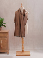 CrossKulture - RusticGlow Modal Reversible Stole Brown mannequin view
