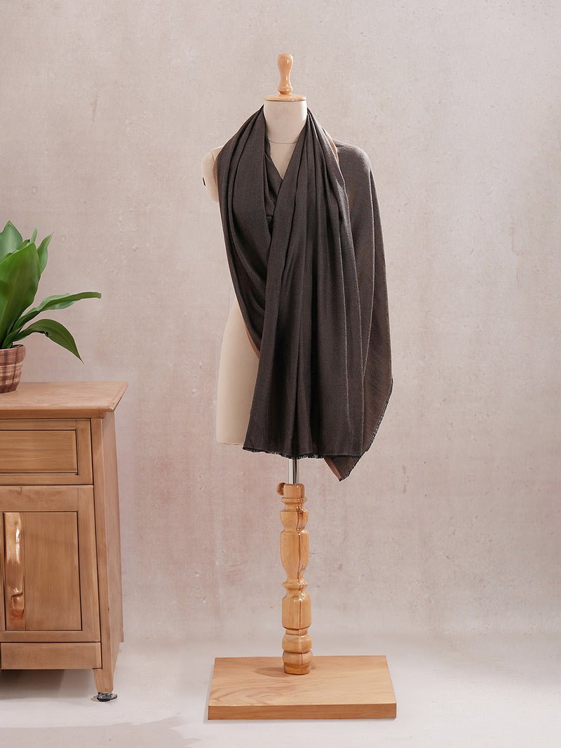 CrossKulture - RusticGlow Modal Reversible Stole Brown mannequin view