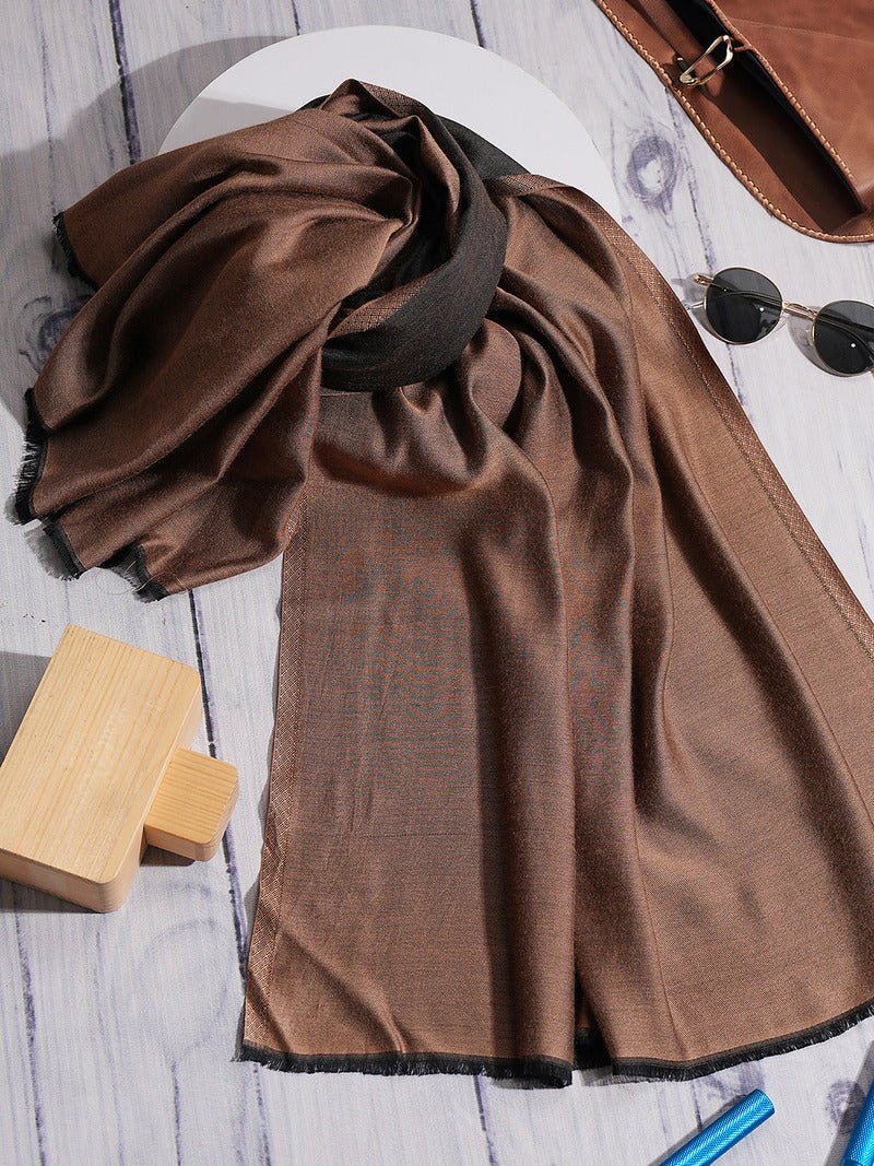 CrossKulture - RusticGlow Modal Reversible Stole Brown