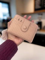 CrossKulture - CandyCrush lightweight small wallet front view in model hands