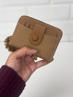 CrossKulture - SmallCrush lightweight small wallet front view in model hand