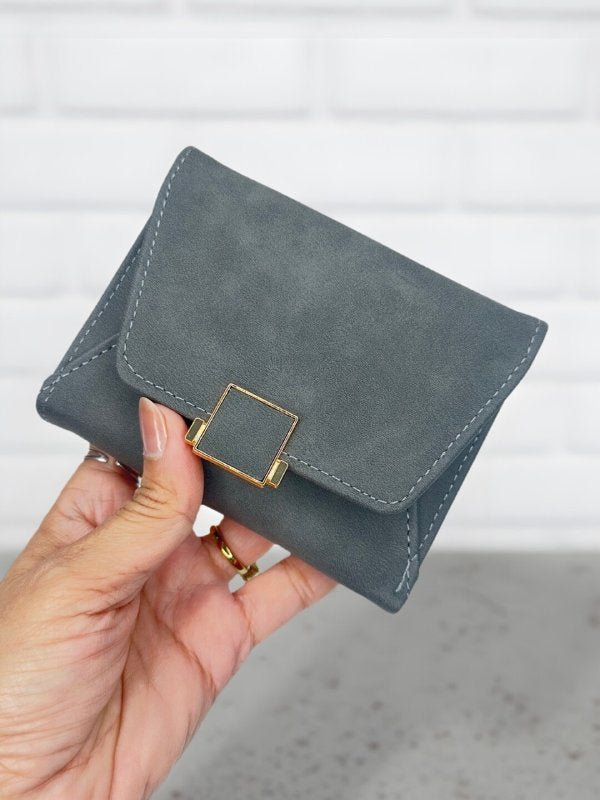 CrossKulture - VelvetCrush lightweight small wallet in hand front view