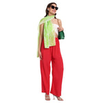 CrossKulture - EvergreenSplash TieDye Cotton Scarf Green front model view