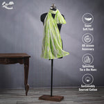 CrossKulture - EvergreenSplash TieDye Cotton Scarf Green infographic image