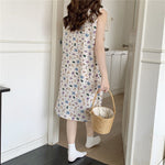 CrossKulture - BreezyComfort Sleeveless Lounge Dress back model view
