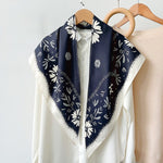 CrossKulture - TrianglePark satin scarf styled on hanger