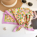 CottonWhisper Cotton Multicolour Square Scarf