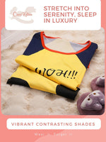 CrossKulture - CartoonSlumber Printed Long Tees infographic image