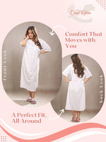 CamelliaCalm Floral Printed Night Gown