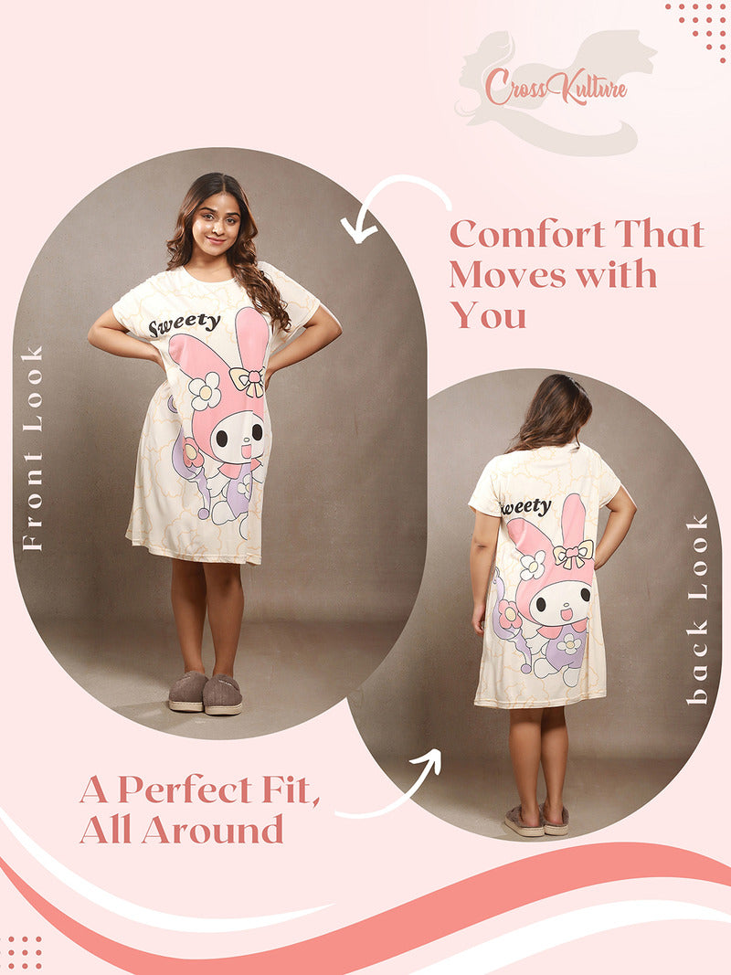 PlayfulScribble Printed Long Tees