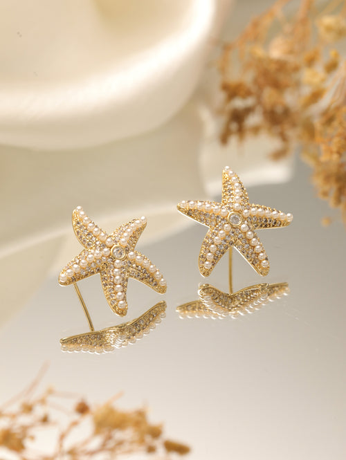BloomShine Ear Stud Single Gold
