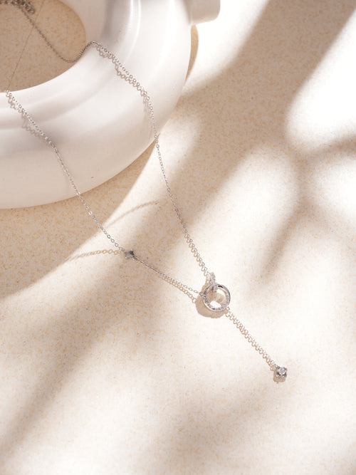 JewelJive Necklace Pendant Silver