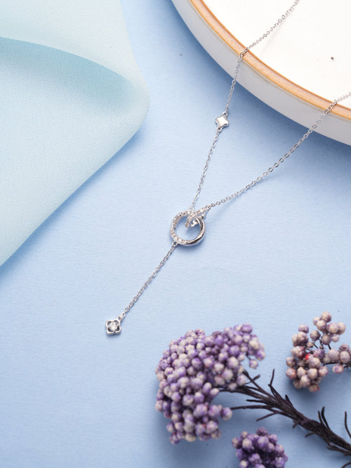 JewelJive Necklace Pendant Silver