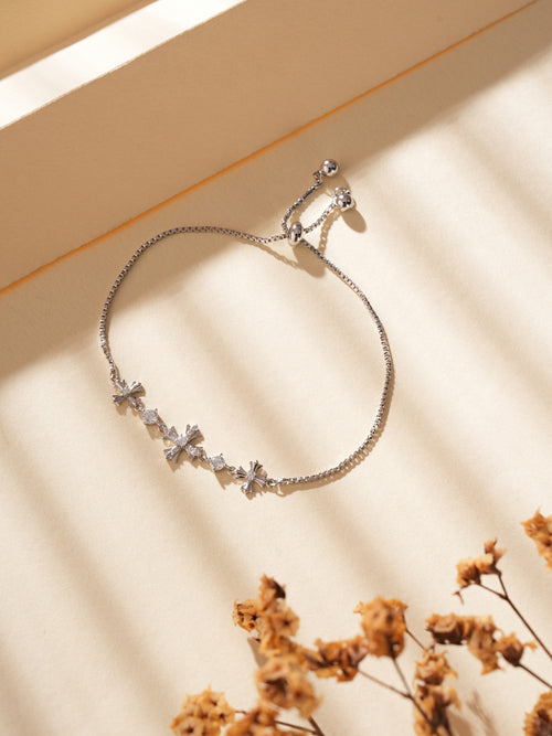 DaisyDazzle Chain Bracelet Silver