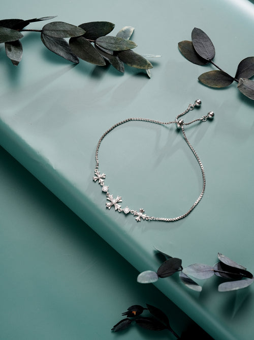 DaisyDazzle Chain Bracelet Silver