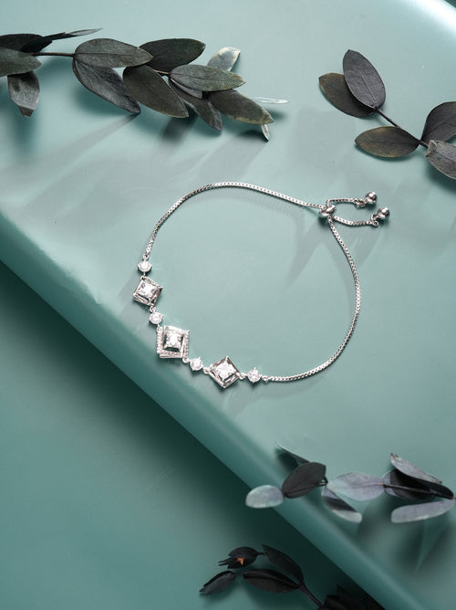 CharmCanvas Chain Bracelet Silver