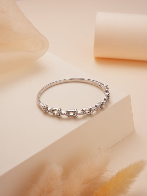 TimelessTwist Bangle Bracelet Silver