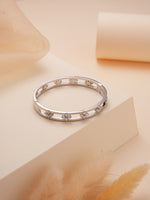 HaloCharm Bangle Bracelet Silver