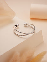 LuxeLayers Bangle Bracelet Silver