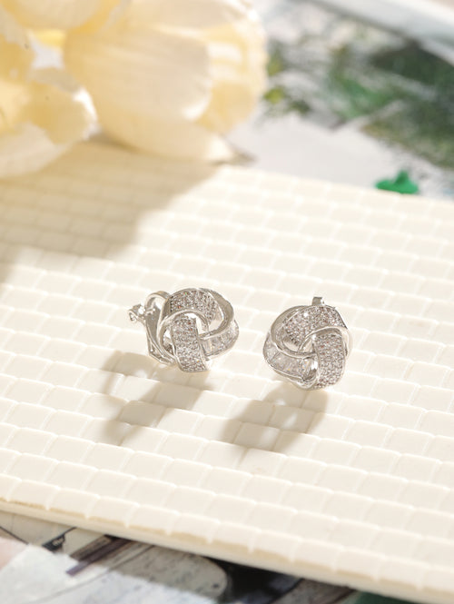 StarlitGlow Ear Stud Single Silver