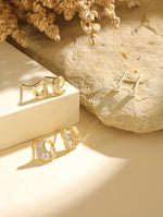 MetroMuse Ear Stud Combo Gold