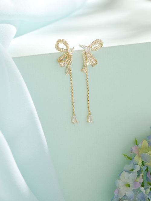 RosetteGlow Ear Drop Gold