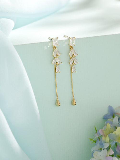 PetalGleam Ear Drop Gold