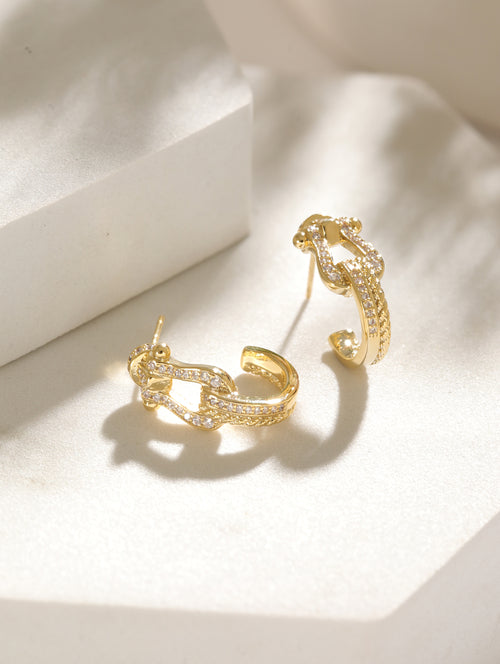 OpalBloom Ear Stud Single Gold