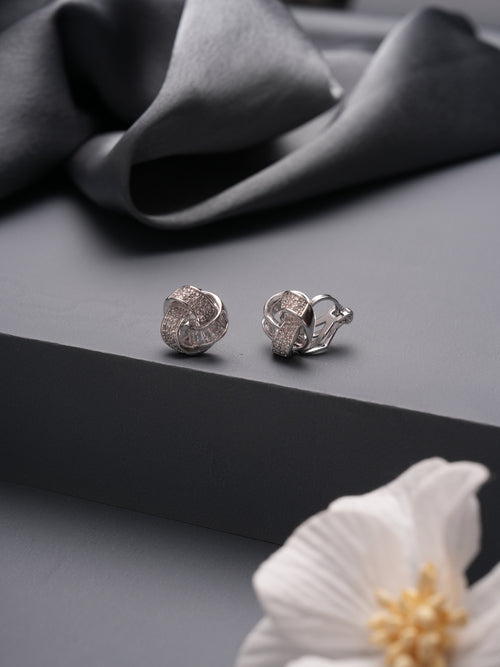 StarlitGlow Ear Stud Single Silver