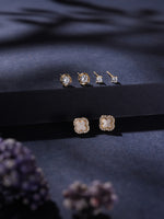 ChicCraft Ear Stud Combo Gold