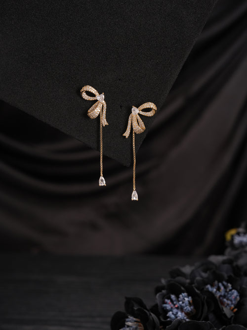RosetteGlow Ear Drop Gold