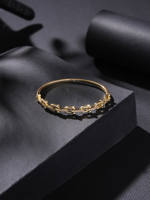 VelvetGlow Bangle Bracelet Gold