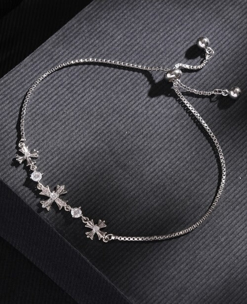 DaisyDazzle Chain Bracelet Silver