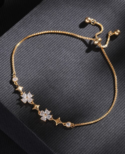 MoonCharm Chain Bracelet Gold