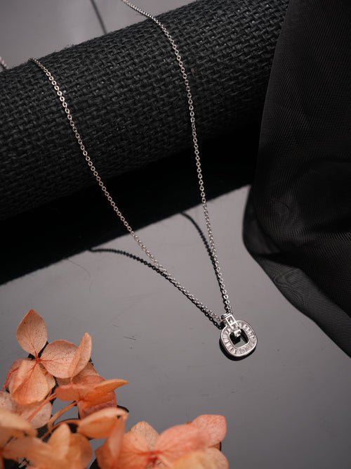 DazzleDrop Necklace Pendant Silver