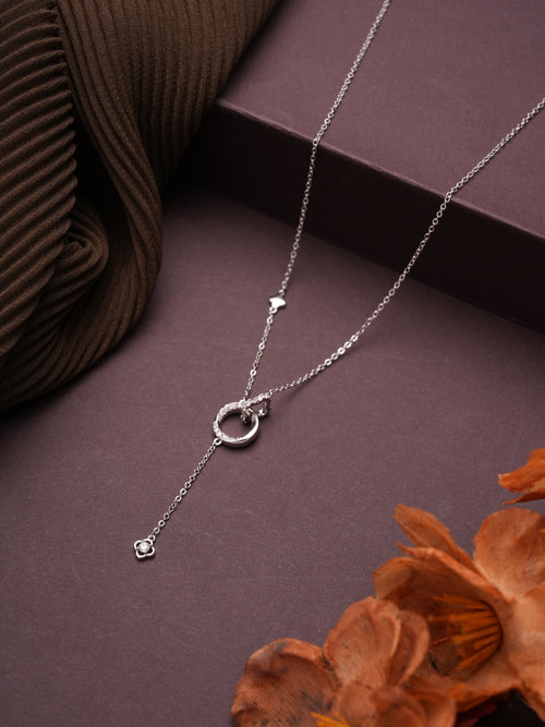 JewelJive Necklace Pendant Silver