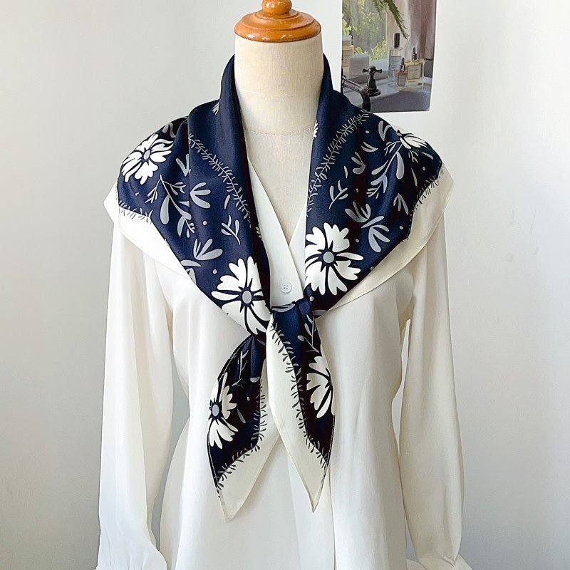 CrossKulture - TrianglePark satin scarf styled on mannequin