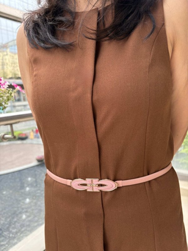 PinkBand Pink Women Metal Stretchable Belt
