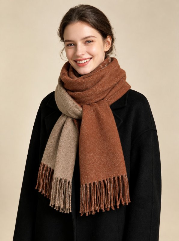 PlushDuo Reversible Solid Cashmere Scarf
