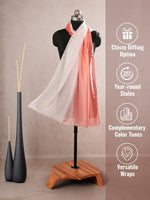 CrossKulture - BlushMist Long Satin Scarf Pink infographic image