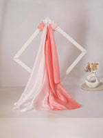 CrossKulture - BlushMist Long Satin Scarf Pink fabric view