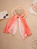CrossKulture - BlushMist Long Satin Scarf Pink round style view