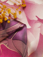 CrossKulture - UrbanSilk Long Satin Scarf Purple fabric view