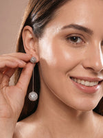 TrendAura Ear Drop Silver