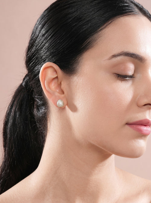 LuxeOrbit Ear Stud Single Gold