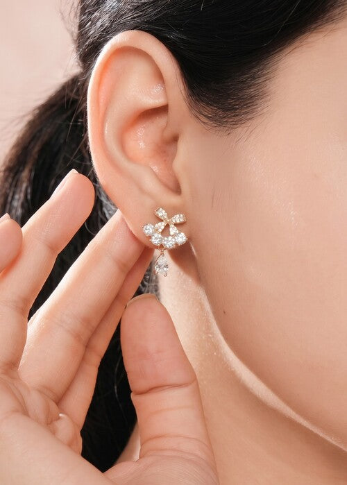 SatinSpark Ear Stud Single Gold