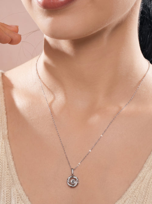 VogueGlow Necklace Pendant Silver